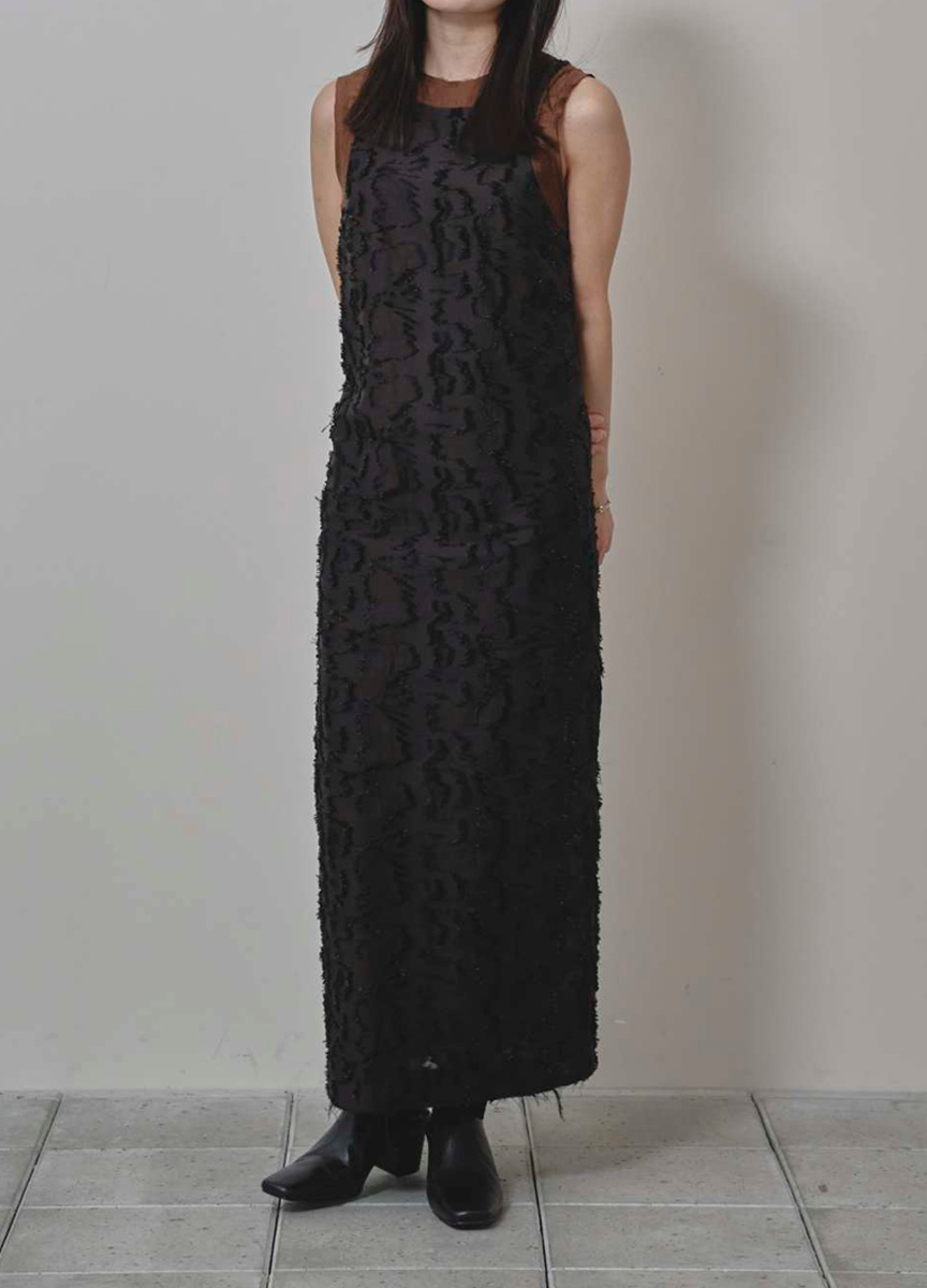 提花鉛筆裙連身裙